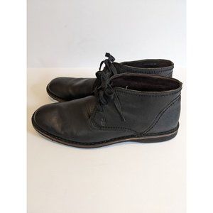 John Varvatos USA Black Leather Lace-up Chukka Ankle Boot 12